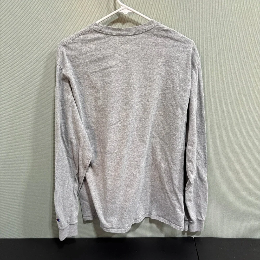 Champion Oregon Ducks Long Sleeve T Shirt Gray Men's Large NCAA College